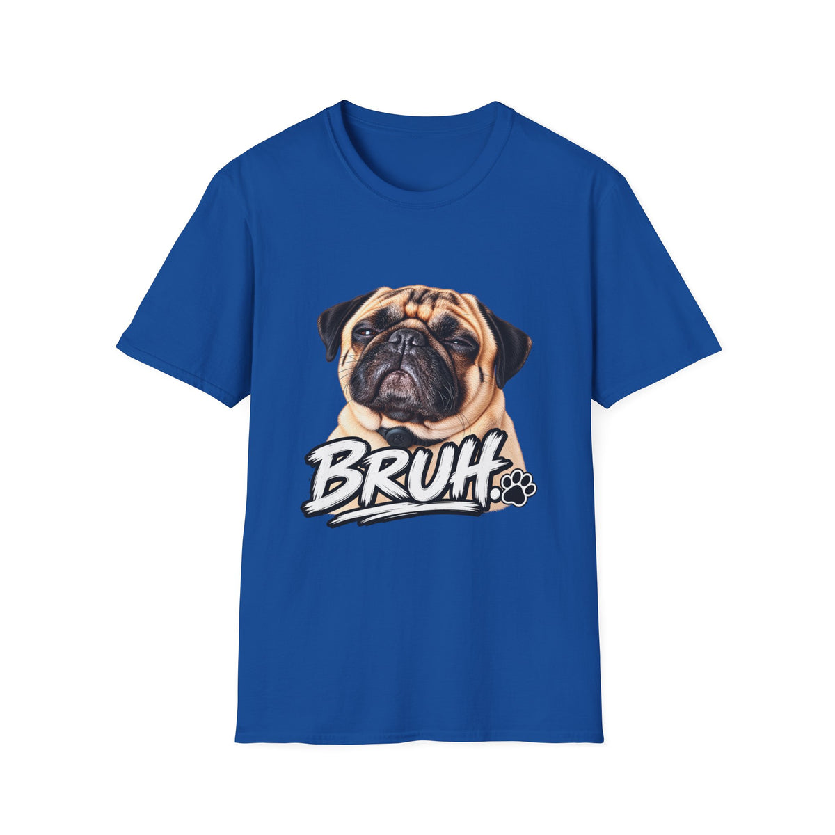 Funny Pug BRUH T-Shirt – Cute Pug Graphic Tee for Dog Lovers